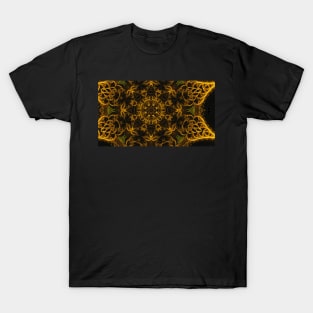 Golden Flower Mandala T-Shirt